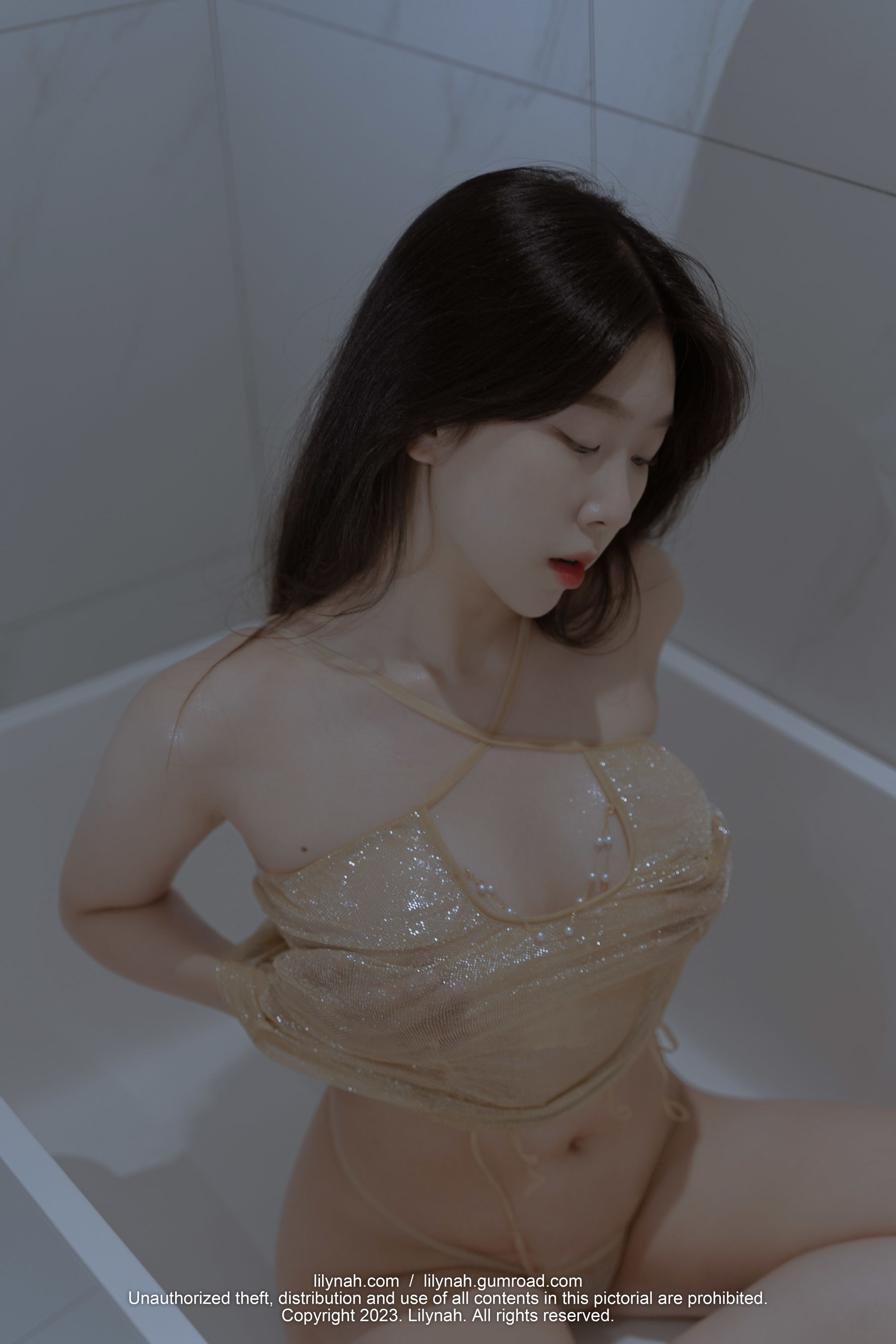 图片[2]-[Lilynah] Shaany – Vol.18 Shower with Her [49P]-蜜私库
